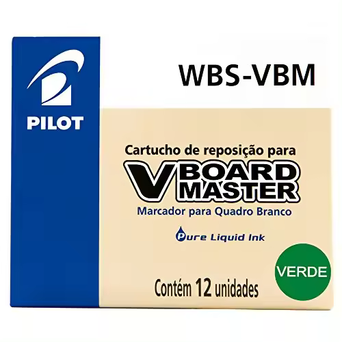RECAMBIO ROTULADOR PILOT VBOARD MASTER TINTA LIQUIDA VERDE (12 unid.) - 1