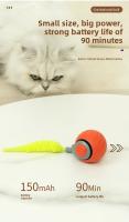 Juguete Interactivo Para Gatos Bola Recargable Por USB Modos De Juego Adaptativos Superficie Texturada Con C Cola Simulada - details 7