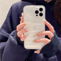 Funda Puffer Transparente Para iPhone Shockproof Antisuciedad Y Antideslizante Cubierta Suave Para Parejas Compatible Con Modelos 15 14 13 12 11 pro Max XR X XS 7 8 plus - details 5