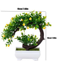 Planta Artificial De Bonsái En Vaso Flores Falsas Ornamento De Mesa Material Plástico Estilo De Planta Bonsái - details 17