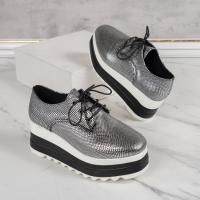 Zapatos De Plataforma Con Tacón Para Mujer Zapatos Casuales Con Cordones Altos Cómodos Y Transpirables Zapatillas Con Suela Gruesa Para Exterior - details 15