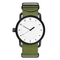 Reloj De Pulsera Analógico De Cuarzo Para Parejas Moda Nylon Correa Redonda Casual Sin Resistencia Al Agua Material De Aluminio - details 2