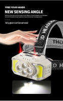 Linterna Frontal LED Potente Recargable USB Impermeable Para Camping Pesca Mineria Lámpara De Corbata Luz Túnel De Viaje - details 6