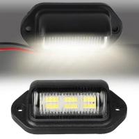 MOV 2 Luces LED para matrícula, impermeable, 6 SMD, Luces traseras LED, lámpara de matrícula para 12 V/24 V, chariot, furgoneta, remolque, Coche, vehículo, Caravana, Girasol CTD. Ro - details 3