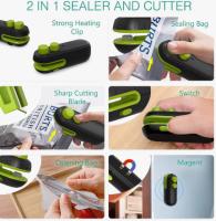 Mini Sellador de Bolsas Recargable Al Vacío de Calor 2 en 1 - details 1
