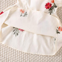 Vestido De Bebé Para Niña Estilizado Con Flores Estilo Chino Y Occidental Vestido De Verano Para Niñas (0-3 Años) - details 7