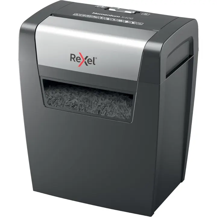 Rexel Momentum X406 Trituradora de Papel Particle-cut Shredding Azul y Gris 15 L - 1