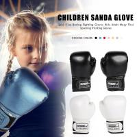 Guantes De Boxeo Para Niños 2Pcs Entrenamiento De Golpes Sparring De Kickboxing Protección De Mano Mitts Azul Negro Rojo Fitness - details 0