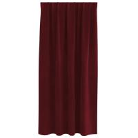 Cortinas opacas vidaXL con cinta en la parte superior 2 pcs Rojo vino de terciopelo - details 2