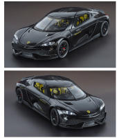 Modelo De Coche Supercarro Gemini GT De Aleación 1/24 Con Sonido Y Luz Vehículo De Simulación Juguete Coleccionable Para Niños - details 14