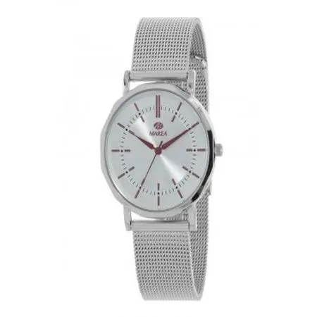 Reloj para mujer malla milanesa plata esfera plata, Ref: B41404/1 - 1