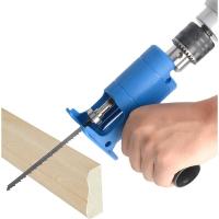 Adaptador De Serra Reciprocante Portátil Para Taladro Eléctrico Herramienta De Trabajo Con Hojas Corte De Madera Máquina De Juego - details 9