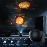 Proyector De Galaxia LED Mejorado Estrella Espacio Sfera Planetaria Lámpara Nocturna Para Niños Regalos Luz Atmosférica Redonda Incluye Bombilla Fuente De Alimentación DC - details 13