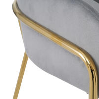 Juego de 2 Sillas de Salón Terciopelo Lujoso y Ligeras | Cuatro Pata de Metal Resistentes | Estilo Moderno para Sala de Estar, Dormitorio y Espacios de Ocio - details 4