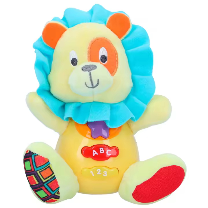 Winfun Peluche león para bebé c/luz y sonido en español - 1