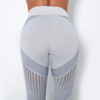 New Seamless Knitted Pants Quick Drying Hollow Yoga Fitness Pants High Waist Hip Lifting Tight Leggins Push Up Dropshipping - details 10