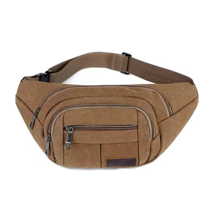 MEJORADA Riñonera táctica de lona para hombre,deportivo,militar,viaje al aire libre.con gran capacidad. - 1
