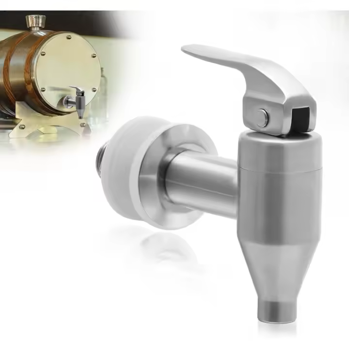 Grifo de repuesto para dispensador de bebidas, grifo de fuente de agua de acero inoxidable, grifo dispensador de cerveza para hogar y fiesta - 1