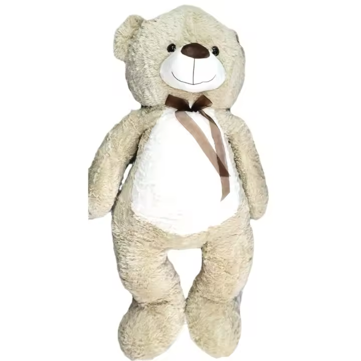 Peluche Osito Con lazo 120 cm,color beige,oso gigante, te amo te quiero,Día de San Valentín,regalo de San Valentín,regalo de novia,cm,fespu - 1