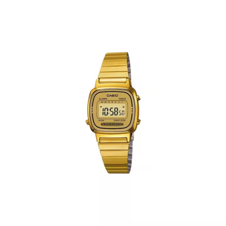 Reloj casio digital dorado señora LA670WGA-9EF correa metálica modelo vintage LA670WEGA-9EF - 1