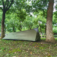 Carpa De Camping Individual Ligera Con Red De Mosquitos Para Excursionistas Carpa De Un Habitáculo Con Material De Tela 600D Oxford Y Reflectante - details 6