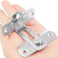 Ociodual Cierre de Pestillo Ángulo Recto para Puerta Corredera Granero Seguridad Cerradura Curva Pasador Perno Cerrojo Metal - details 4