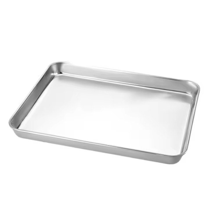 Plato De Acero Inoxidable Rectangular Para Barbacoa Fundido En Bajo Olla De Arroz Y Fideos Vaporizado Para Restaurante - 1