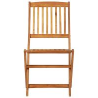 vidaXL Comedor de jardín plegable 3 piezas madera maciza de acacia - details 5