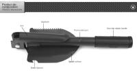 Shovel Multifuncional Plegable Portátil De 40CM Para Camping Pesca Y Engineering En Vehículos Material De Acero Carbono - details 2