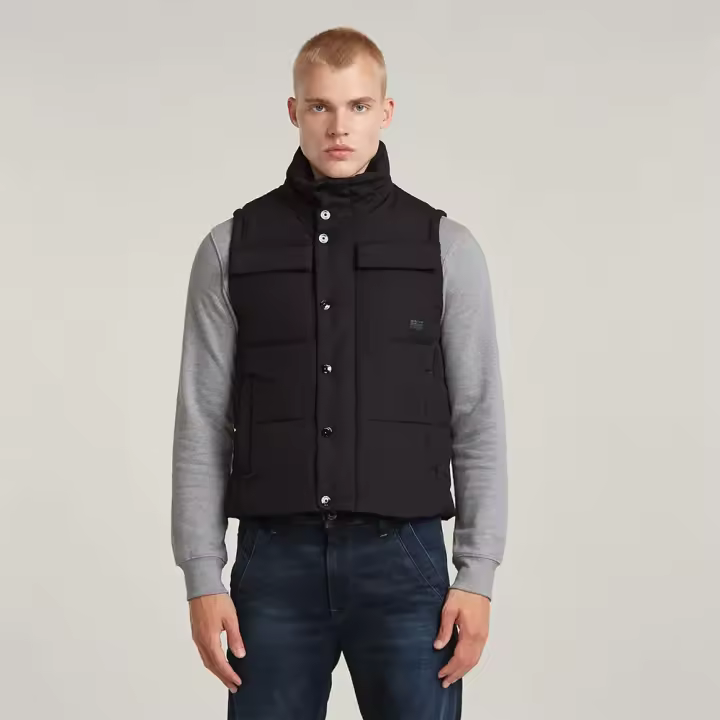 Ropa hombre Chalecos G-star Chaleco Foundation Negro - 1
