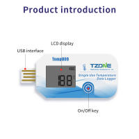 Logger De Temperatura USB Precisión Alta 32000 Puntos Registador De Termómetro Con Alarma Para Cadena Fría Refrigerada Generador De Reporte PDF - details 5