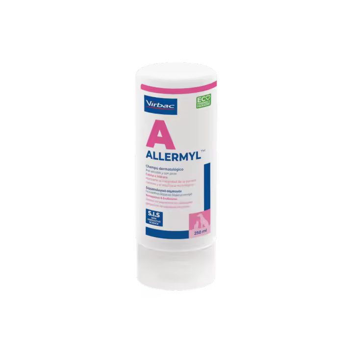 Virbac Champú Para Perros Y Gatos Allermyl Champú Dermatológico 250 Ml 250 Ml - 1