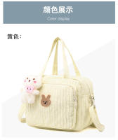 Bolsa De Diaper De Algodón Para Mamá Bolsa De Mano Bonita Organizador De Bebé Caddy De Pañales Bolsa De Maternidad Para Niños - details 5