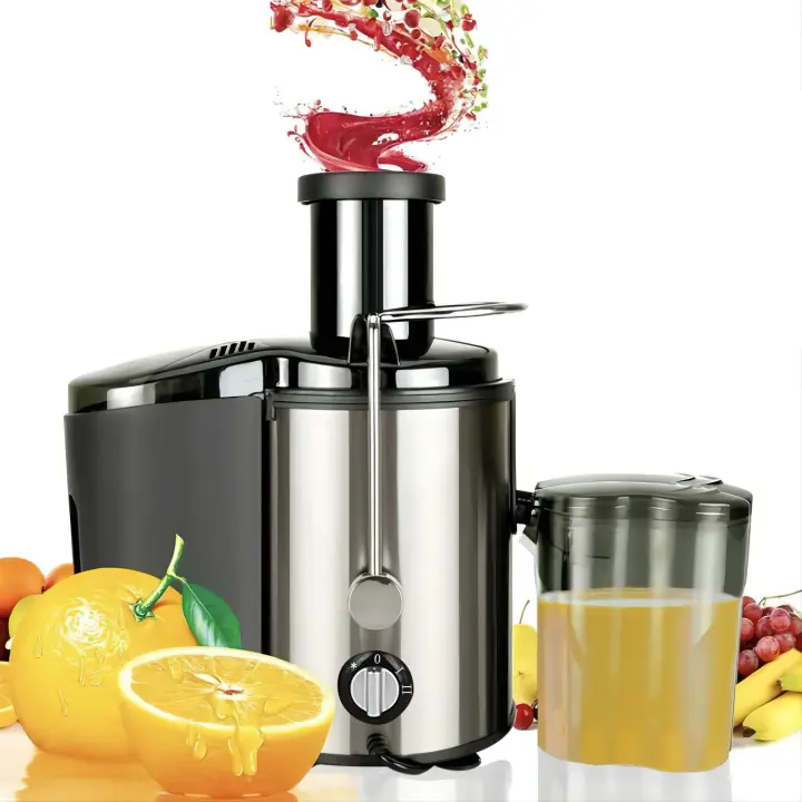 400W Centrifugal Electric Juicer Large Caliber Wide Chute Whole Fruit Electric Juicer Vegetables Fruit Mixer Blender with Residue Separation Bottle - 1