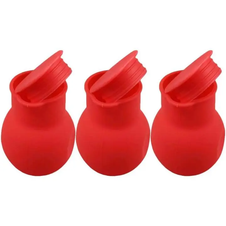 Set de 3 bases de chocolate de silicona para fondue de chocolate y mantequilla de leche. El calor - 1