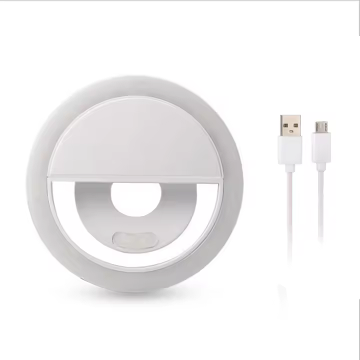 Anillo De Luz LED Para Auto-Slama Iluminación Fotográfica Para Teléfono Móvil Iphone Luz De Video Y Fotografía Portátil - 1