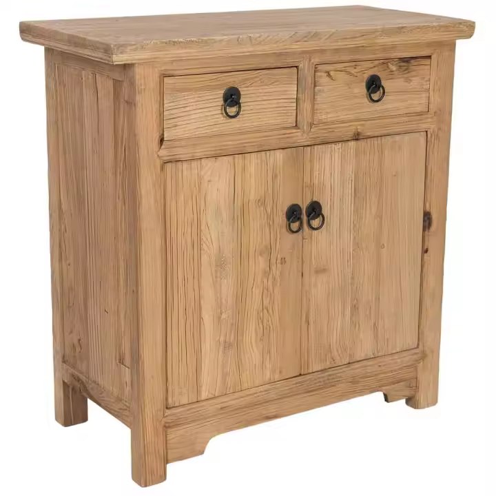 Wonderlust Deco - Recibidor de madera beige 88x40x87h cm Beige 88x40x87h cm - 1