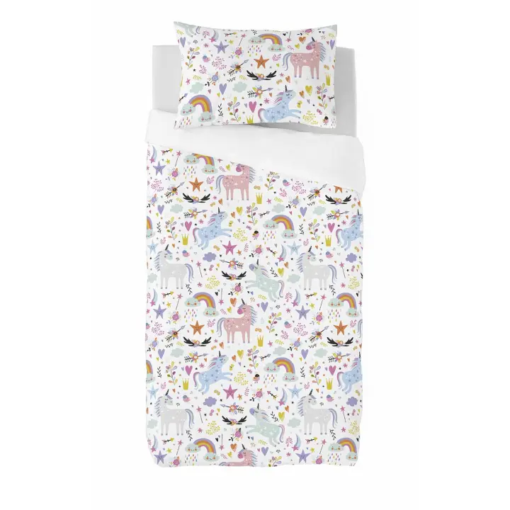 FUNDA NÓRDICA INFANTIL 100% ALGODÓN SPARKLY COOL KIDS FABRICADO EN ESPAÑA - 1