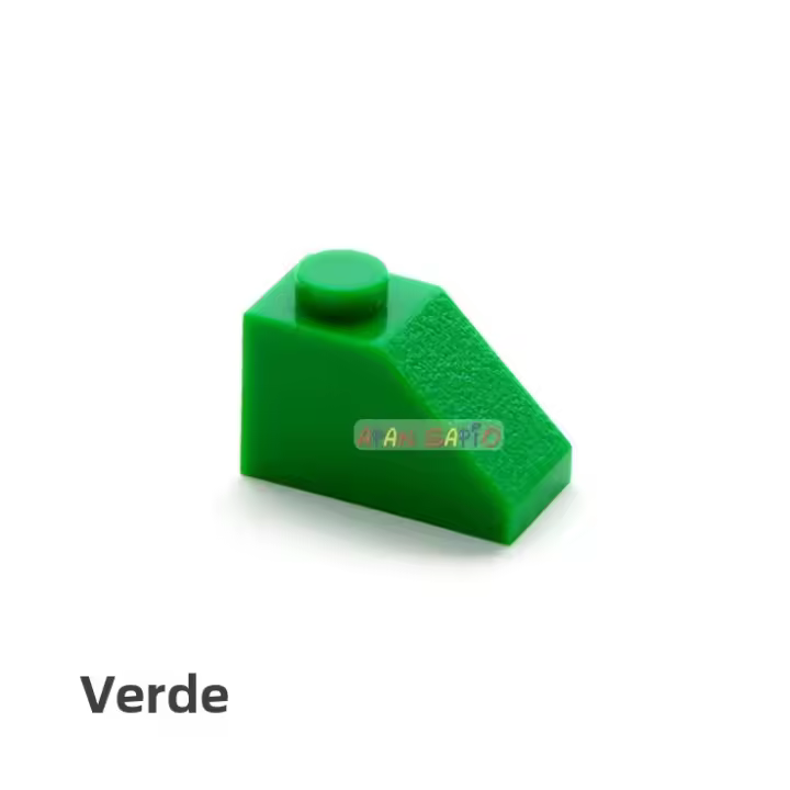 100pcs Bloques De Construcción DIY Figuras Gruesas De 1x2 Dots Para Niños Juguetes Educativos Compatibles Con 3040 Bloques De Construcción Creativos - 1