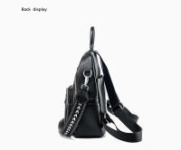 Mochila De Cuero Genuino Zency Para Mujer Capacidad Grande Cierre De Cremallera Estilo Casual Para Viajes Y Uso Diario - details 11