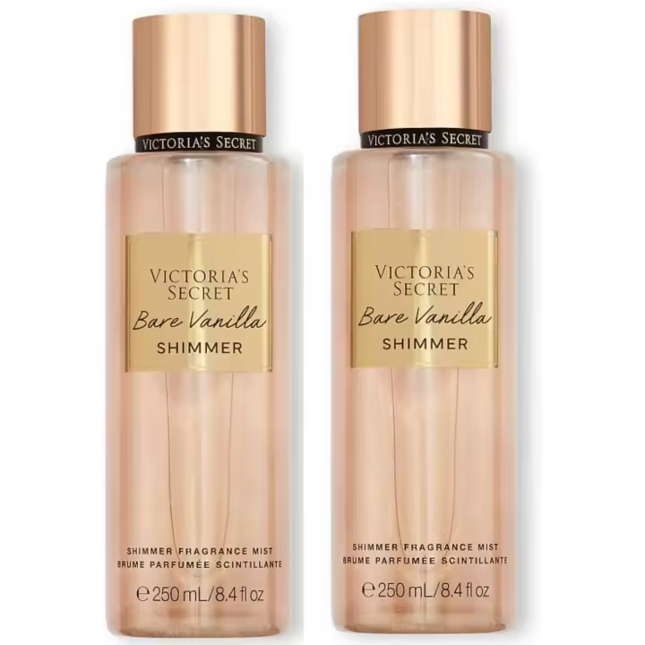 Victoria´s Secret  Bare Vanilla Shimmer  Bruma Perfumada Corporal 250 ml  Paquete de 2 Unidades (2 x 250 ml) - Victoria Secret - 1
