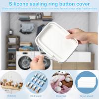 Caja De Almacenamiento Automática 2.8/5.5L Con Cuchara Organizador De Polvos Para Lavandería Contenedor Táctil Para Bolas De Lavado - details 6