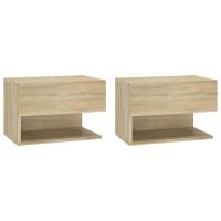 Vidaxl Mesita de Noche de Pared Pack 2 Unidades - details 3