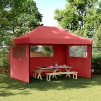 vidaXL Tienda de fiesta plegable Pop-Up 3 paredes laterales tienda Color Burdeos,  orange,  Beige y mas - details 0