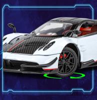 Modelo De Coche Supercar Pagani Huayra BC a Escala 1:24 Con Sonido Y Luz Juguete De Colección Para Niños Regalo De Cumpleaños - details 5