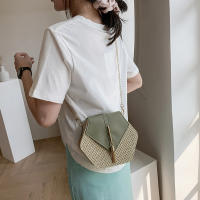 Bolso De Hombro Para Mujer Verano Moda Hecho a Mano De Paja Cruzbody Pequeño Mensajero Viaje Playa Tassel Bolso Monedero - details 19