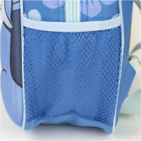 Mochila Stitch 30x25cm, Mochila 3D Escolar Infantil para Niños y Niñas de 2 a 4 años Stitch Disney, Regalo Cumpleaños, Navidad, Reyes, Color Azul - details 2