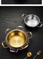 1 olla Dorada de Maple inoxidable para ramen, Olla Caliente, Olla para SOPA, utensiilios de Cocina Para Cangrejos de Río y marcos, de Cocina utensiilios, suministros para Restaurantes - details 3
