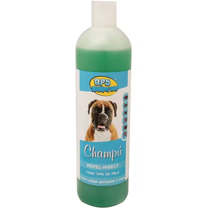 STARLEY-BPS Champú con Efecto Repelente de Insectos para Todo Tipo de Pelo, Shampoo para Perro, Cachorro, Mascotas Perros Animales Domésticos 750 ML (Efecto Repelente de Insectos) - 1