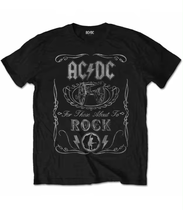 ACDC Cannon swig vintage Camiseta Licencia Oficial Manga Corta ACDCTS49MB - 1